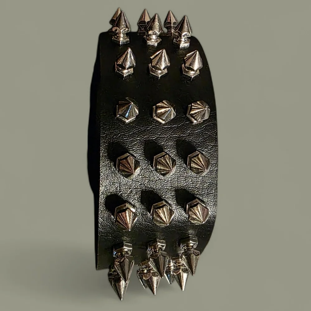 Black Studded Choker Necklace - Picture 3 of 5